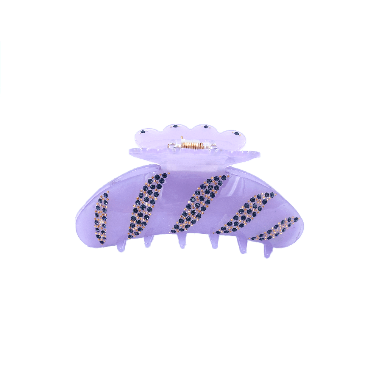 Agnes Mellemstor Simili Hårklemme Lys Lilla Hos Frisøren Baronen