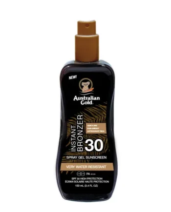 Australian Gold Solcreme Lotion    Spray  Spf 30   Bronzer 100 Ml  Solcreme Hos Frisøren   Baronen