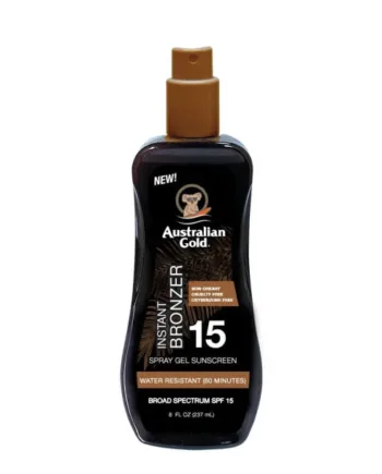 Australian Gold Solcreme Spray Lotion Spf 15    Bronzer 237ml Solcreme Hos Frisøren   Baronen