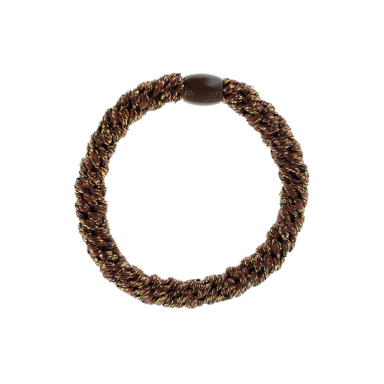 By Stær Hårelastik Brun Kobber Glitter Hos Frisøren Baronen