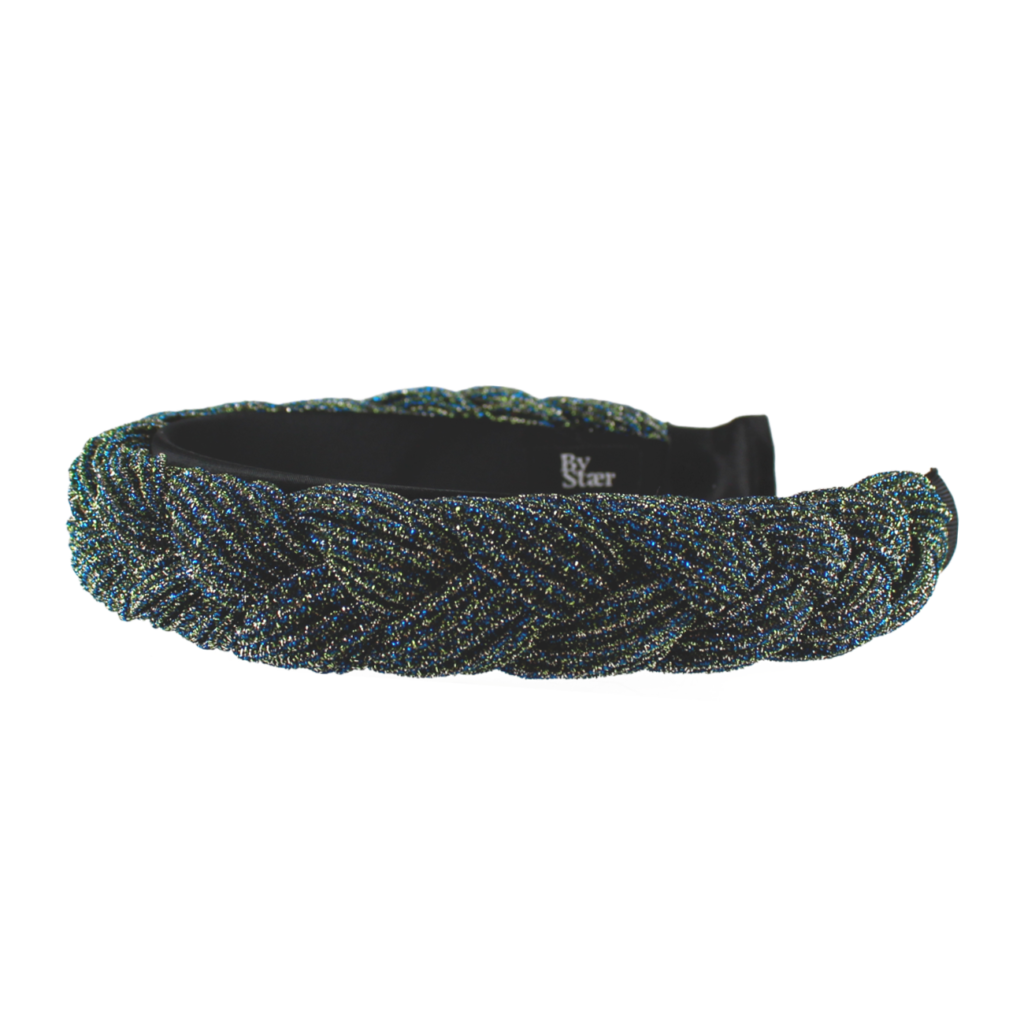 Elba Hårbøjle Blå Guld Glimmer Hos Frisøren Baronen